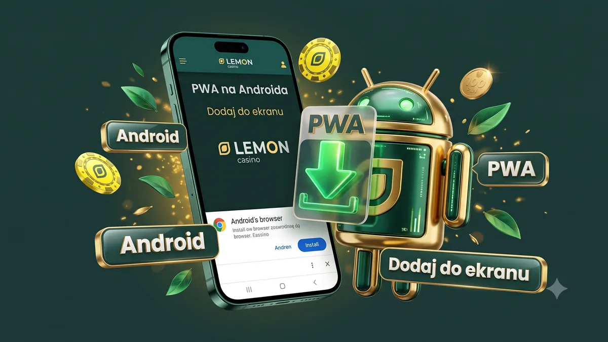 Ilustracja redakcyjna Lemon Casino: android